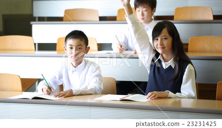 Middle school students taking classes Middle school students taking classes 23231425