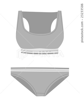 Underwear silhouette isolated vector set. 23233586