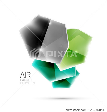 Glossy elements. Geometric abstract shapes on Glossy elements. Geometric abstract shapes on 23236051