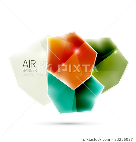Glossy elements. Geometric abstract shapes on Glossy elements. Geometric abstract shapes on 23236057
