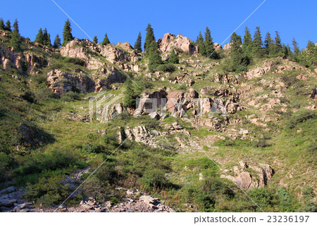 Mountains and rocks in Kyrgyzstan Mountains and rocks in Kyrgyzstan 23236197