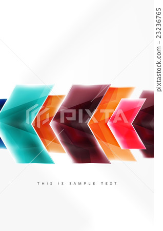 Glass glossy arrow motion background 23236765