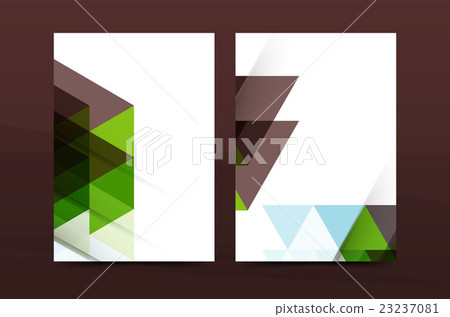 Geometric design A4 size cover print template 23237081