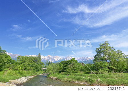 長野縣白馬初夏北阿爾卑斯山 長野縣白馬初夏北阿爾卑斯山 23237741