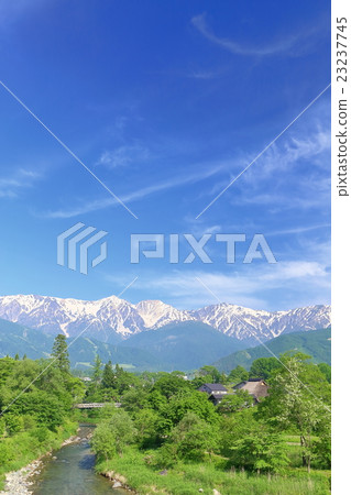 長野縣白馬初夏北阿爾卑斯山 長野縣白馬初夏北阿爾卑斯山 23237745