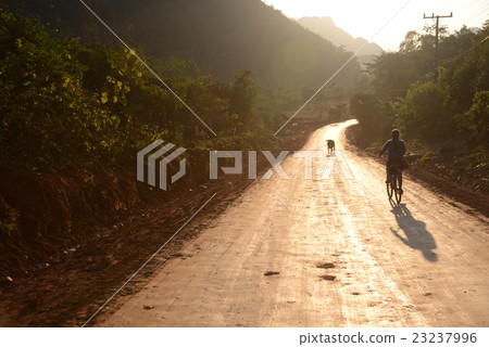 Country road of Laos Bambien Country road of Laos Bambien 23237996