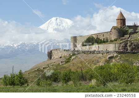 The Khor Virap is an Armenian monastery The Khor Virap is an Armenian monastery 23240558