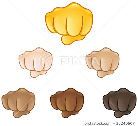 Fisted hand sign emoji 23240607