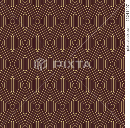 Seamless Abstract Vector Pattern With Hexagons - Stock Illustration ...