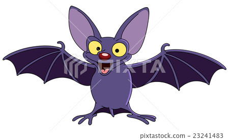 Bat with spread wings Bat with spread wings 23241483