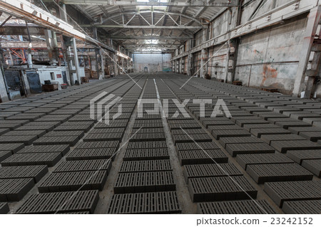 Stack of gray bricks 23242152