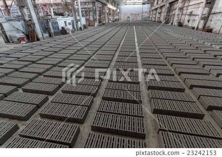 Stack of gray bricks Stack of gray bricks 23242153