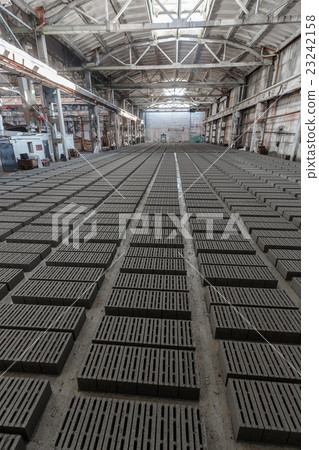 Stack of gray bricks 23242158