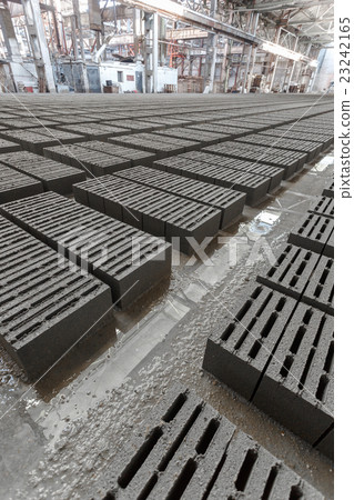 Stack of gray bricks 23242165