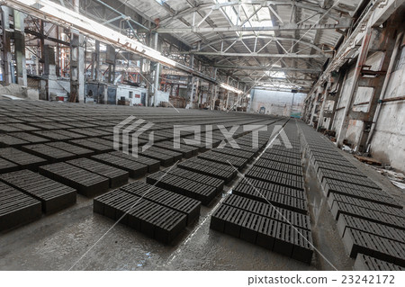 Stack of gray bricks Stack of gray bricks 23242172