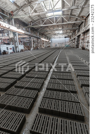 Stack of gray bricks 23242175