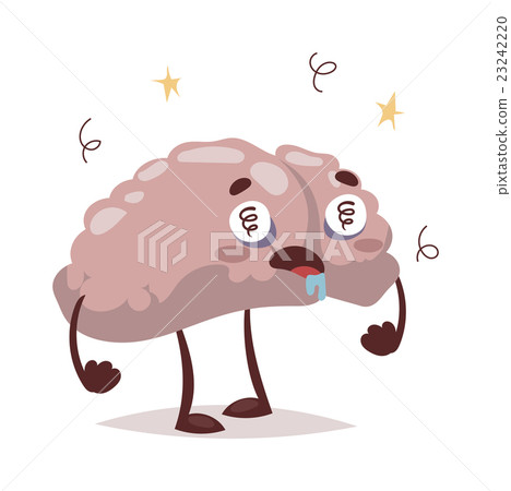 Bad brain and headache vector illustration. 23242220