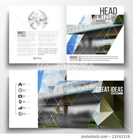Set of annual report business templates for 23242318