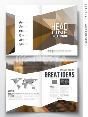 Set of business templates for brochure, magazine 23242411