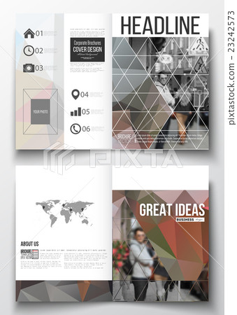 Set of business templates for brochure, magazine Set of business templates for brochure, magazine 23242573