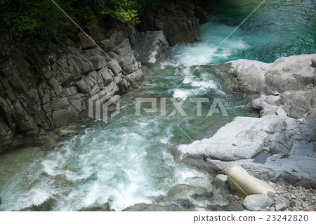 Aji River Valley - Cattle is a deep (Ogawa Village, Nagano Prefecture) Aji River Valley - Cattle is a deep (Ogawa Village, Nagano Prefecture) 23242820