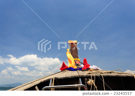Head of longtail boat in the thailand sea Head of longtail boat in the thailand sea 23243557