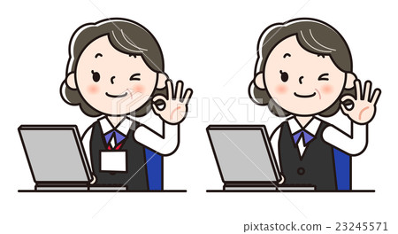 Female staff - Personal computer 23245571