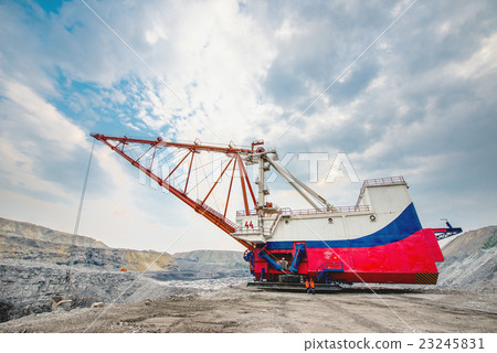 Coal mining in open pit Coal mining in open pit 23245831