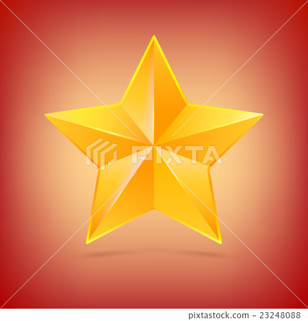 Realistic five-pointed star. Realistic five-pointed star. 23248088