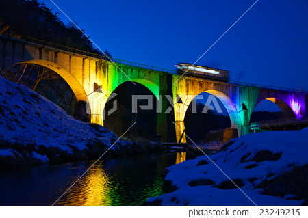 岩手縣遠野市宮津眼鏡橋 23249215