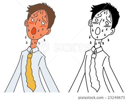 Businessman of heatstroke 23249673