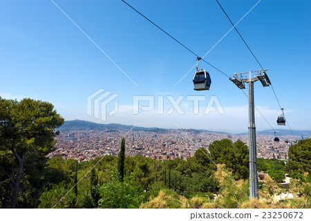 Cableway to Montjuic - Barcelona Spain Cableway to Montjuic - Barcelona Spain 23250672
