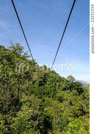 Zipline in the mountain 23251559