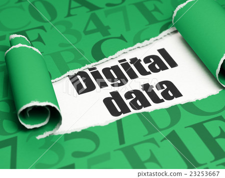 Information concept: black text Digital Data under Information concept: black text Digital Data under 23253667