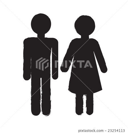 man and lady People icon Illustration design 23254113