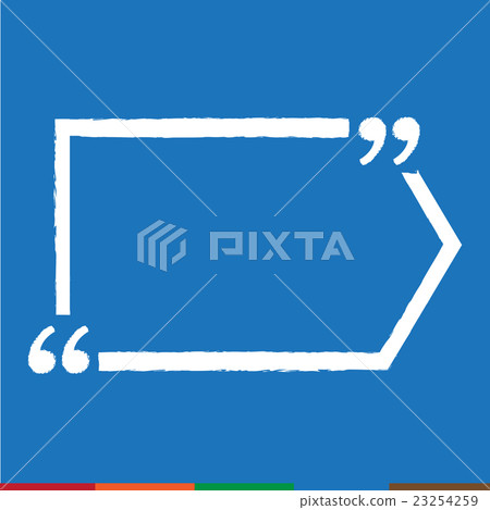 Quotation Mark Speech Bubble sign icon Quotation Mark Speech Bubble sign icon 23254259