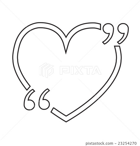 Quotation Mark Speech Bubble sign icon 23254270
