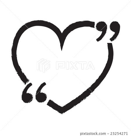Quotation Mark Speech Bubble sign icon 23254271