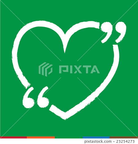 Quotation Mark Speech Bubble sign icon 23254273