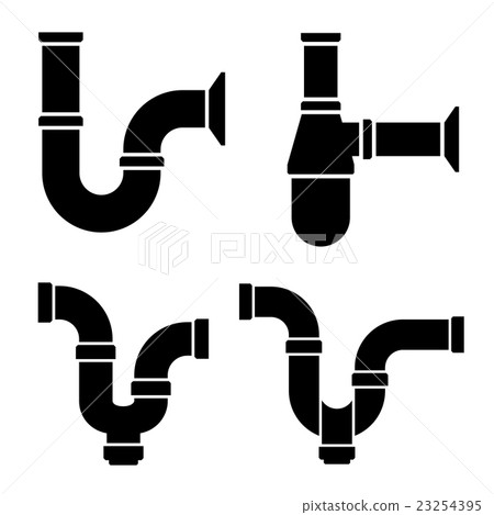 canalization airtrap siphon black symbol 23254395