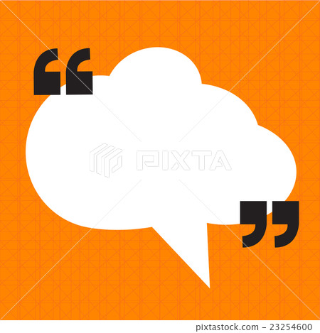 Quotation Mark Speech Bubble sign  Quotation Mark Speech Bubble sign  23254600