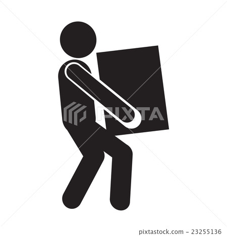 Man standing Presentation chart icon Man standing Presentation chart icon 23255136
