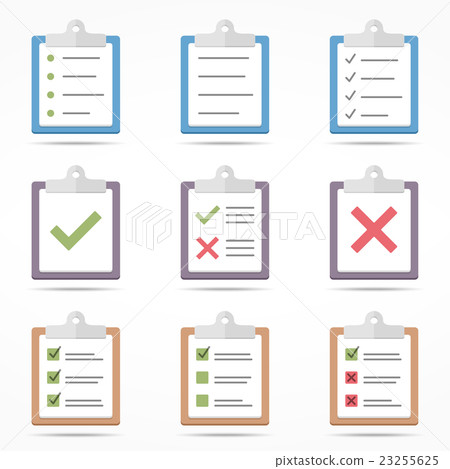 Flat Clipboard Icons 23255625