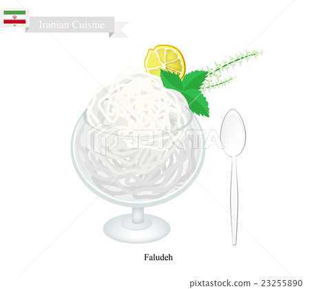 Faludeh or Iranian Rice Noodle Rose Water Sorbet 23255890