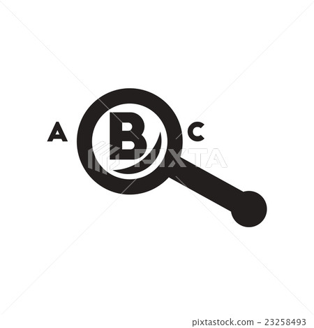 flat icon in black and white style magnifying flat icon in black and white style magnifying 23258493