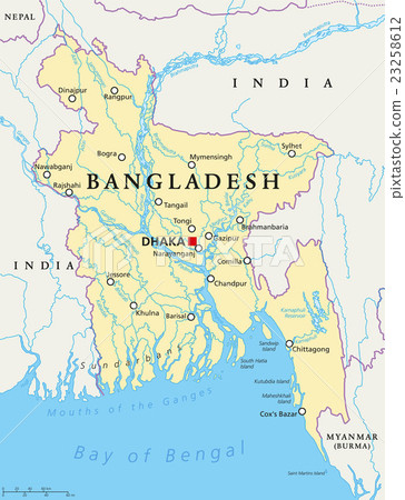 Bangladesh Political Map Bangladesh Political Map 23258612