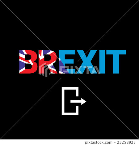 Brexit Text isolated. United Kingdom exit Brexit Text isolated. United Kingdom exit 23258925
