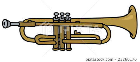 Classic brass trumpet 23260170