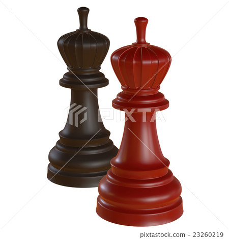 isolated chess figurine 3d illustration isolated chess figurine 3d illustration 23260219