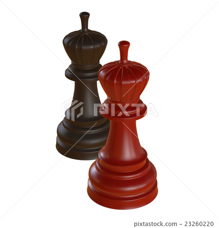 isolated chess figurine 3d illustration isolated chess figurine 3d illustration 23260220